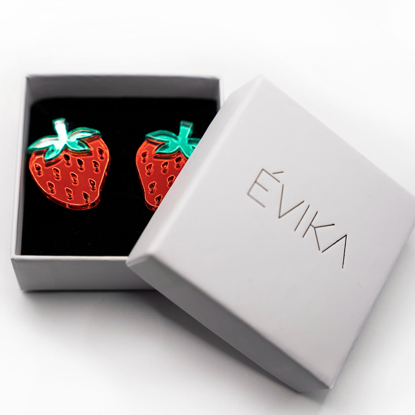 Pendientes Metacrilato Fresa