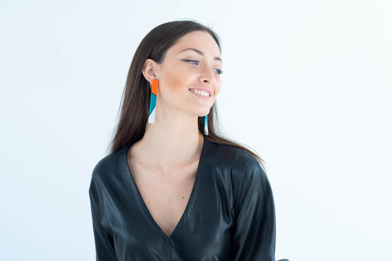 URBAN Pendientes Metacrilato Geométrico Retro