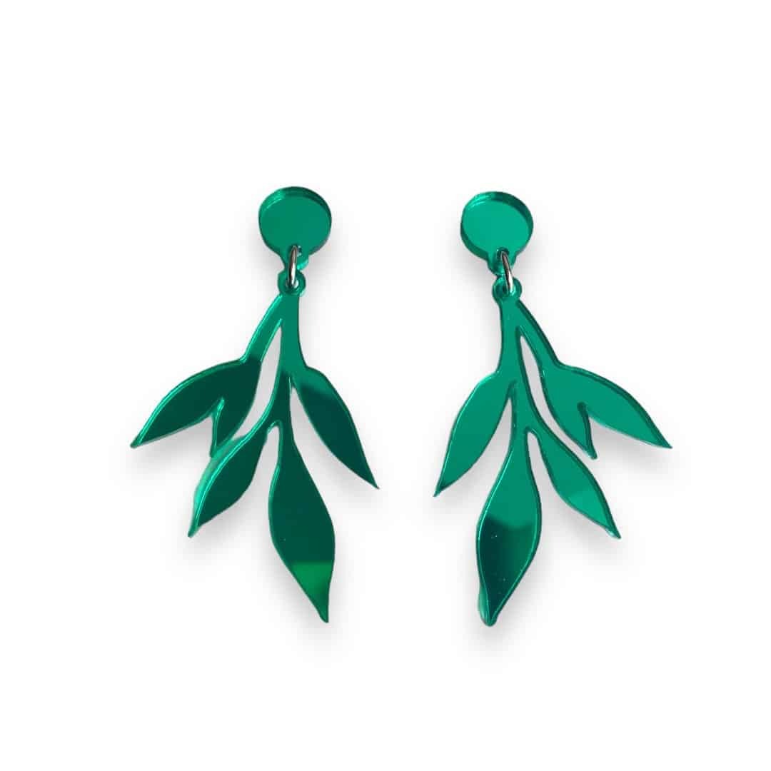 OLEA Pendientes Metacrilato Olea Green