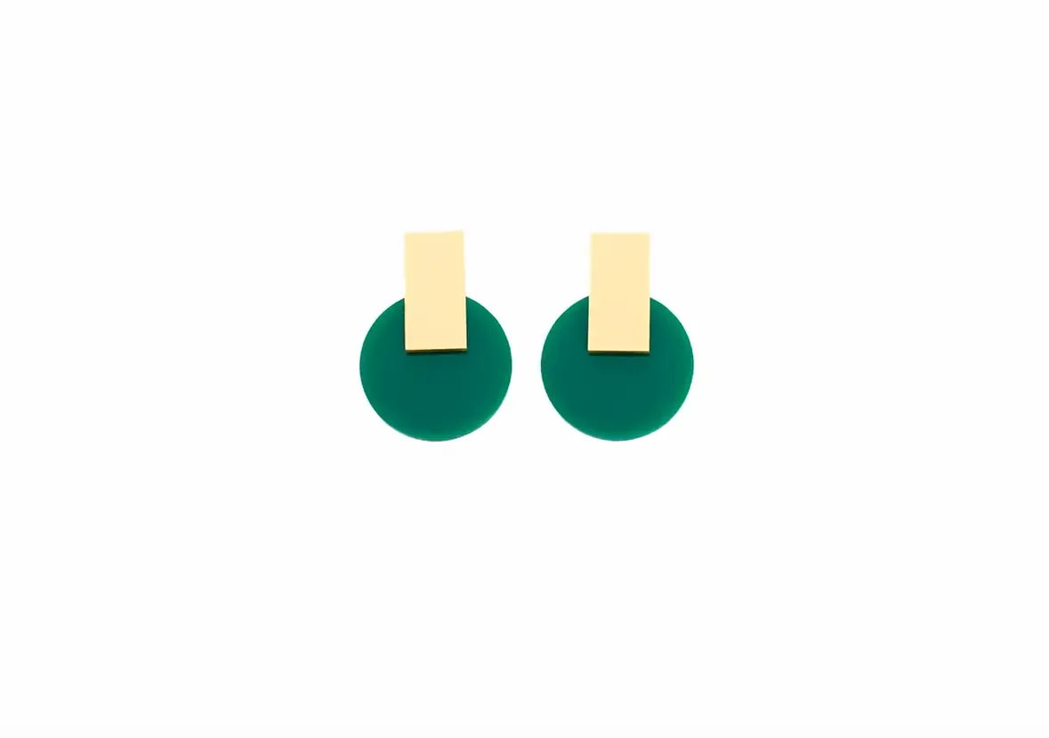MINI GOLD GREEN CIRCLES