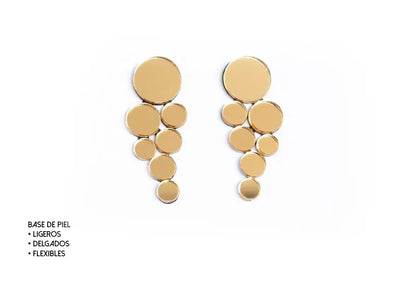 DROP ORO Pendientes Metacrilato con Forma de Gotas