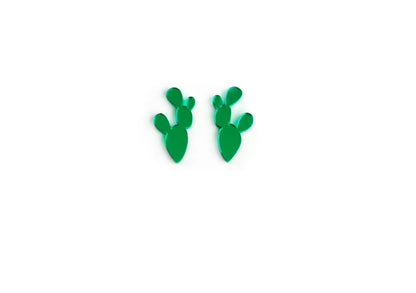 Pendientes Metacrilato y Plata Mini Chumberita