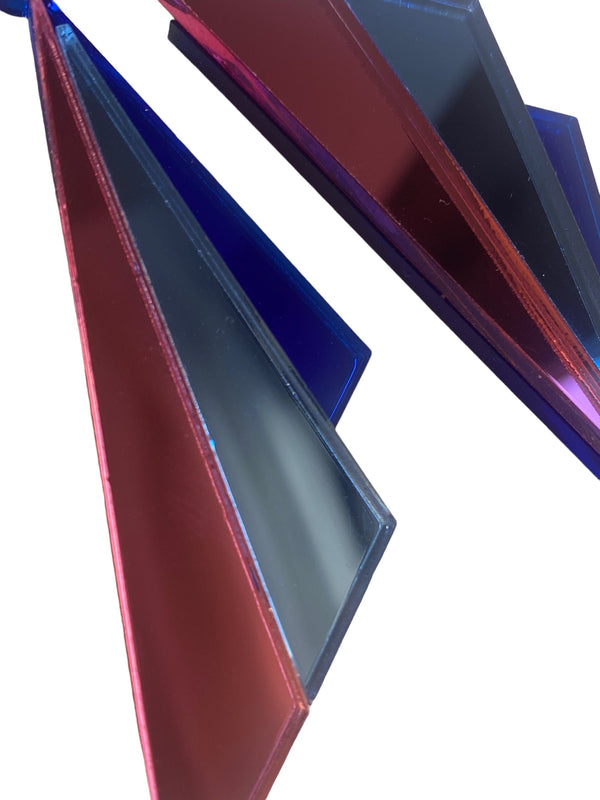 Pendientes Triangulares Metacrilato