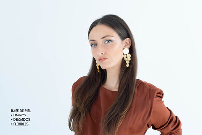 DROP ORO Pendientes Metacrilato con Forma de Gotas