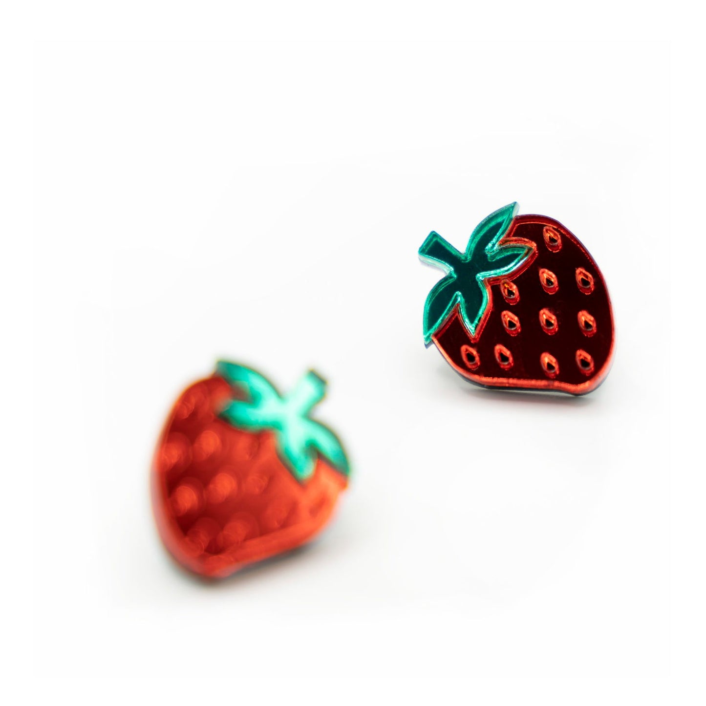 Pendientes Metacrilato Fresa