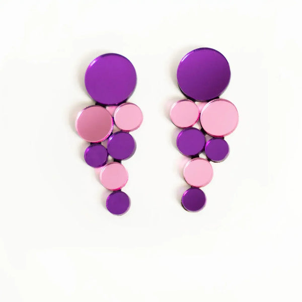 FRANKLIN Pendientes Metacrilato circulos