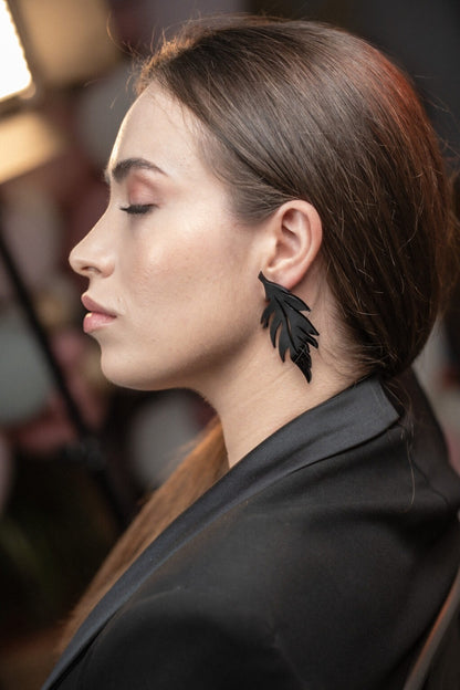 AMARANTHA Pendientes Metacrilato Black