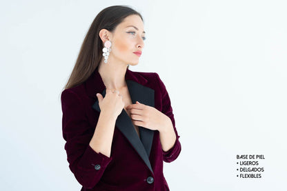 DROP ORO Pendientes Metacrilato con Forma de Gotas