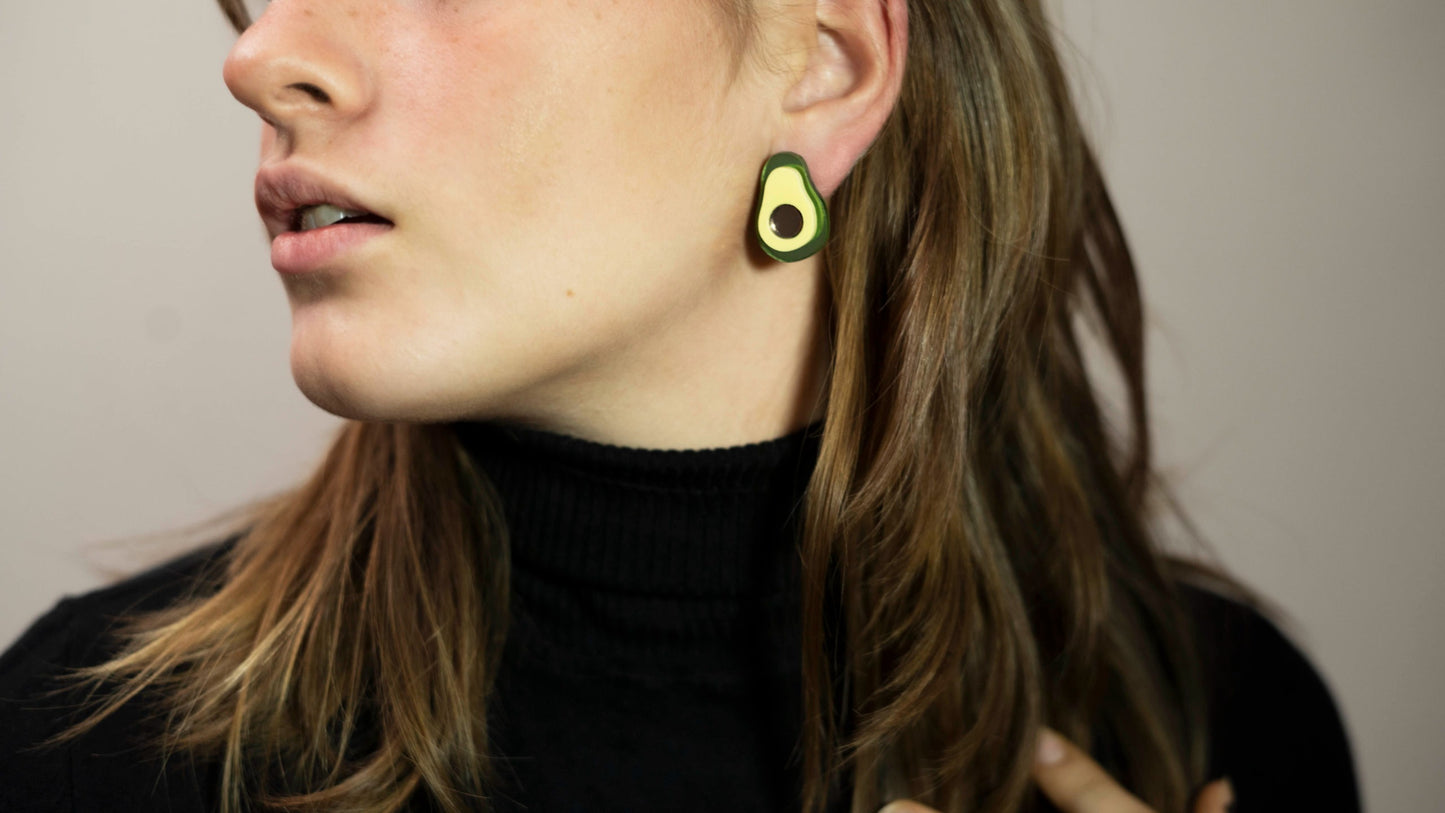 Pendientes Metacrilato Mini Aguacates