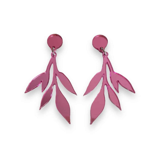 OLEA Pendientes Metacrilato Olea Pink