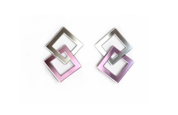 Pendientes Metacrilato Chain Pink 💕