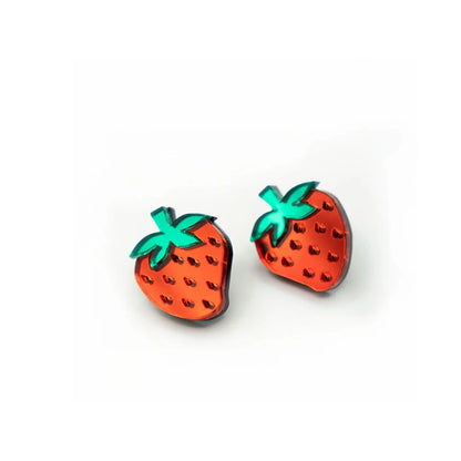 Pendientes Metacrilato Fresa