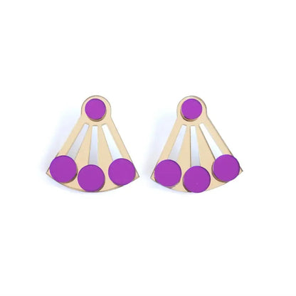 pendientes abanico artesanales y modernos